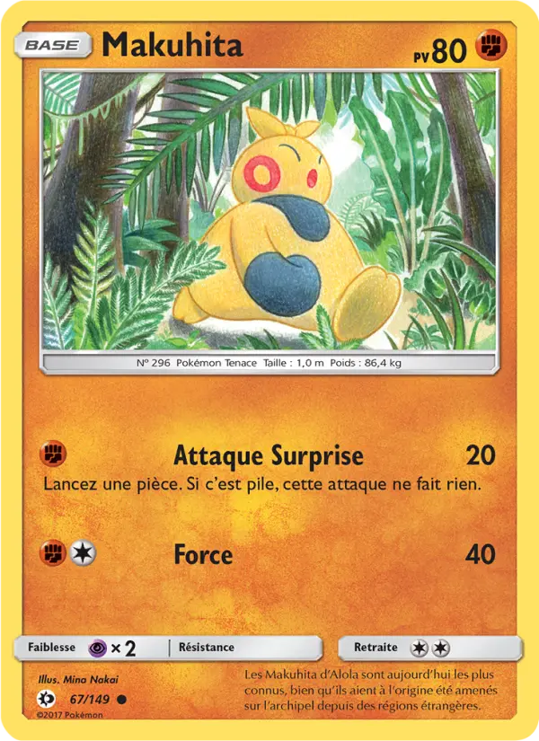 Carte Pokémon Makuhita 67