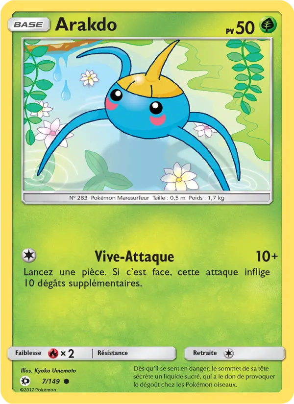 Carte Pokémon Arakdo 7