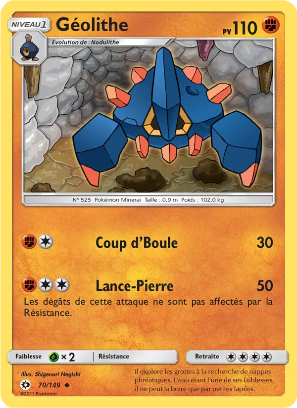 Carte Pokémon Géolithe 70