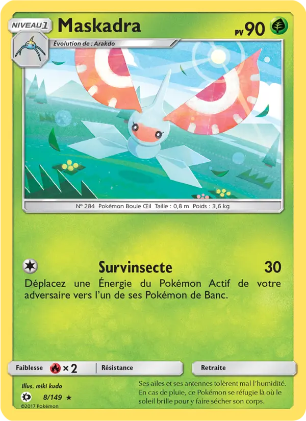 Carte Pokémon Maskadra 8