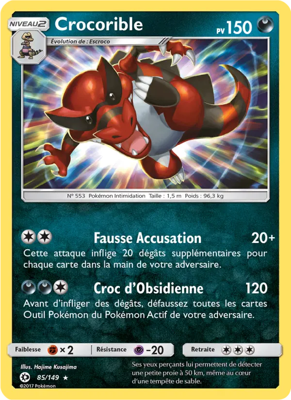 Carte Pokémon Crocorible 85