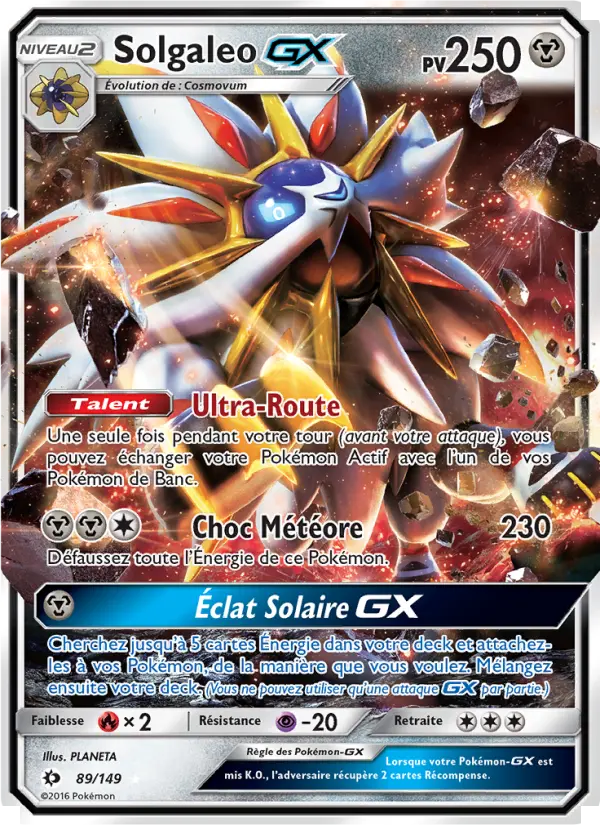 Carte Pokémon Solgaleo GX 89