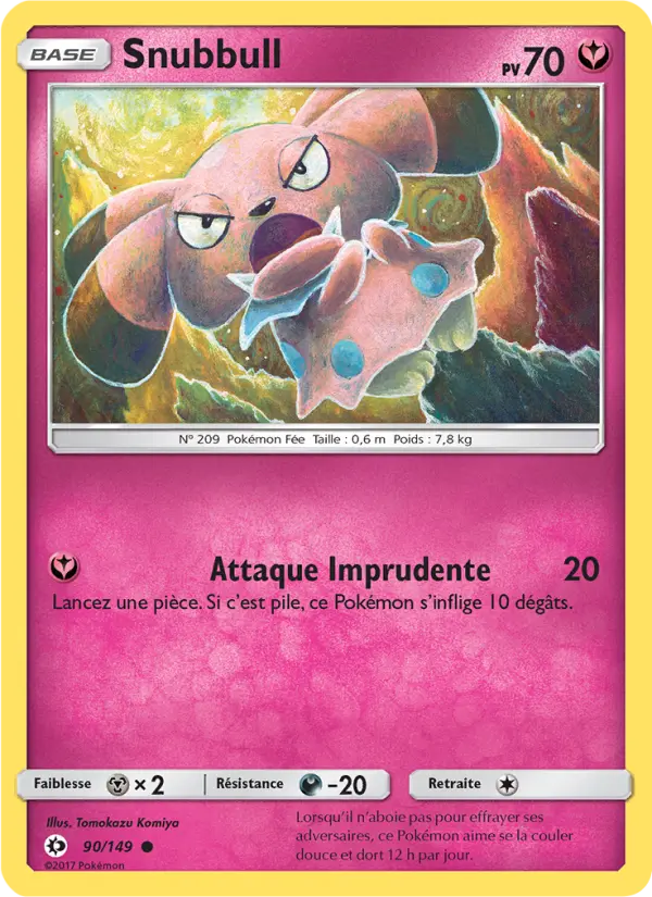 Carte Pokémon Snubbull 90