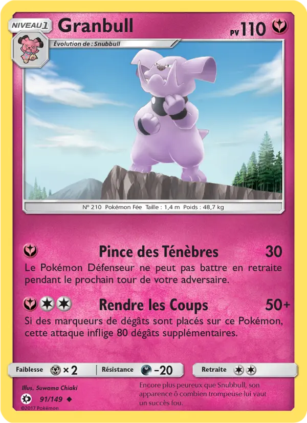 Carte Pokémon Granbull 91