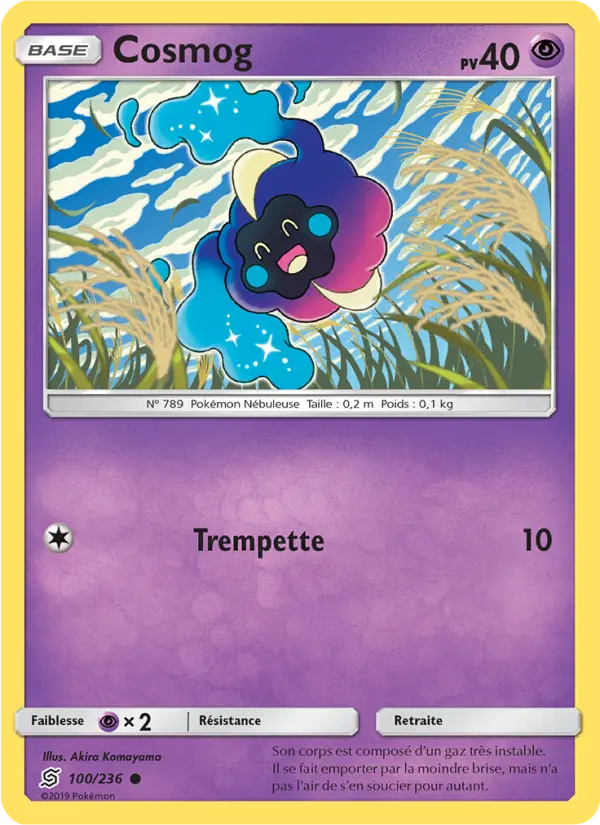 Carte Pokémon Cosmog 100