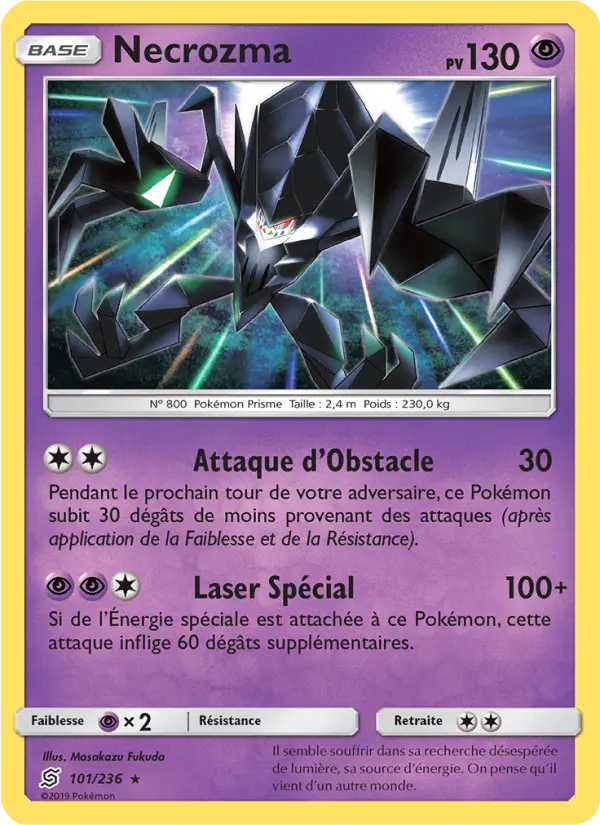 Carte Pokémon Necrozma 101