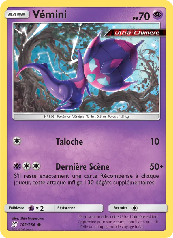 Carte Pokémon Vémini 102