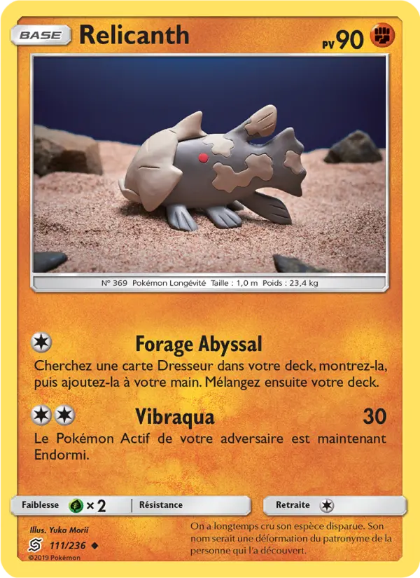 Carte Pokémon Relicanth 111