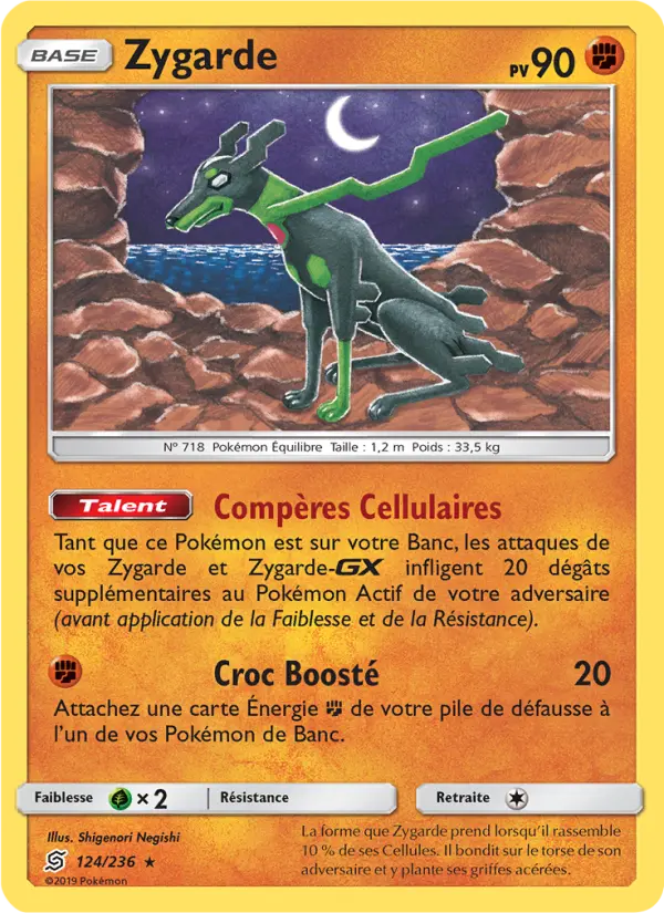 Carte Pokémon Zygarde 124