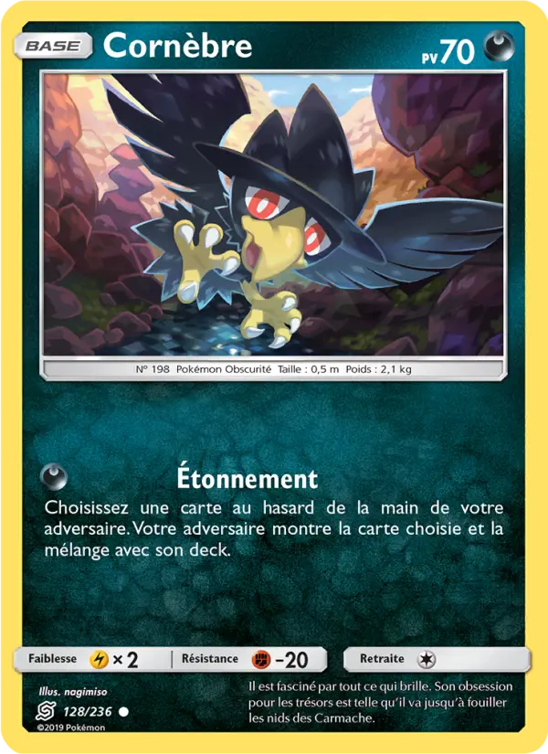 Carte Pokémon Cornèbre 128