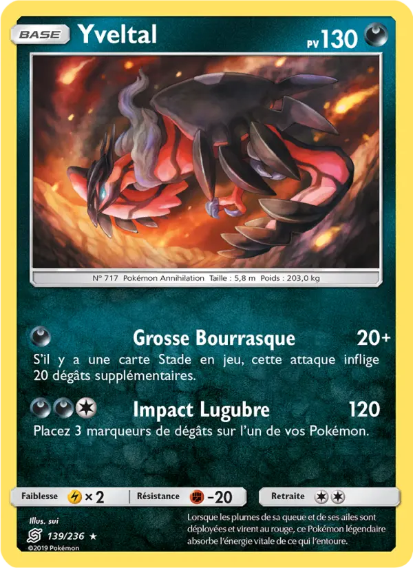 Carte Pokémon Yveltal 139