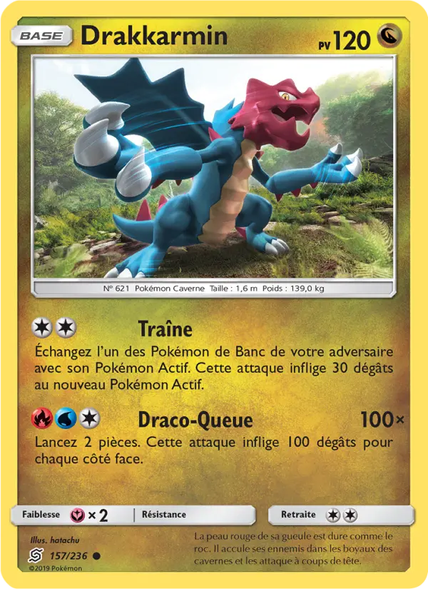 Carte Pokémon Drakkarmin 157