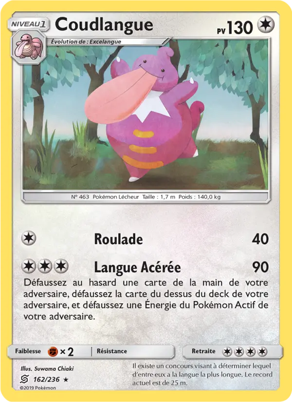 Carte Pokémon Coudlangue 162