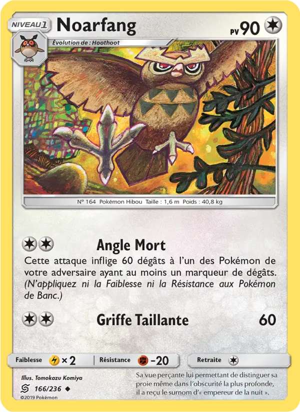 Carte Pokémon Noarfang 166