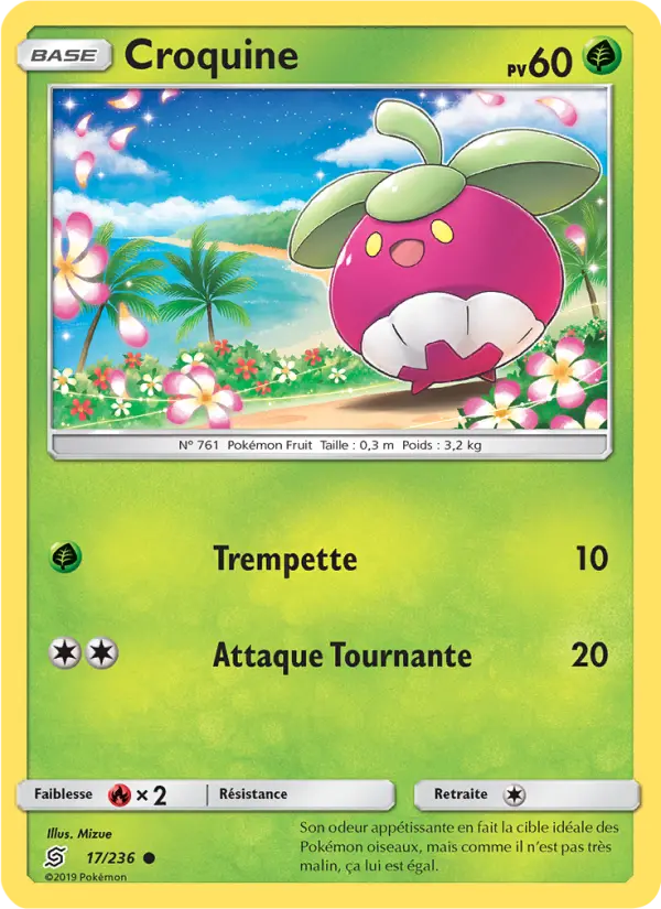 Carte Pokémon Croquine 17
