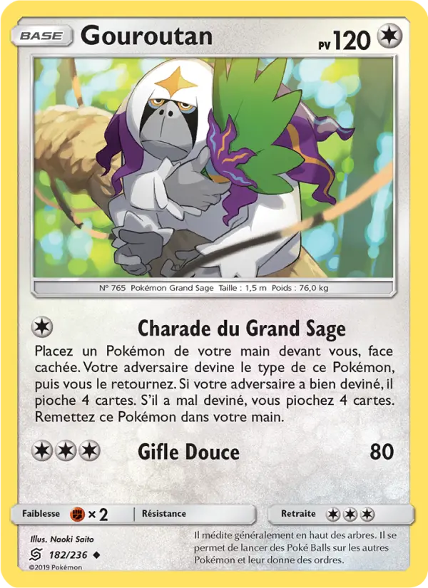 Carte Pokémon Gouroutan 182