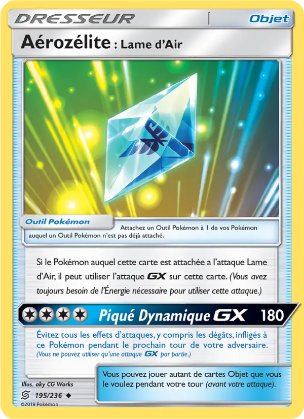 Carte Pokémon Aérozélite : Lame d’Air 195