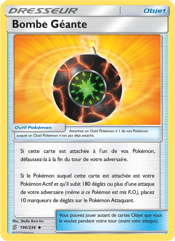 Carte Pokémon Bombe Géante 196