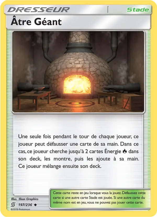 Carte Pokémon Âtre Géant 197