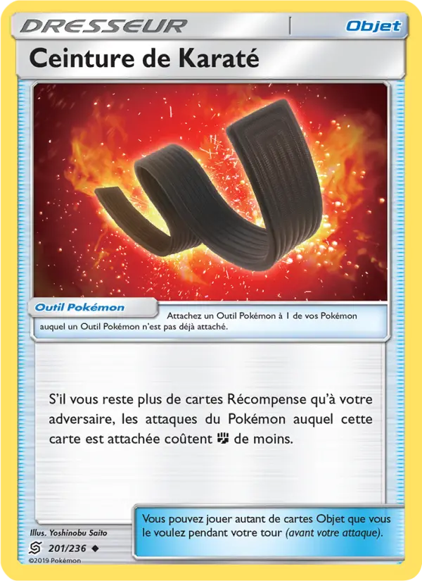 Carte Pokémon Ceinture de Karaté 201