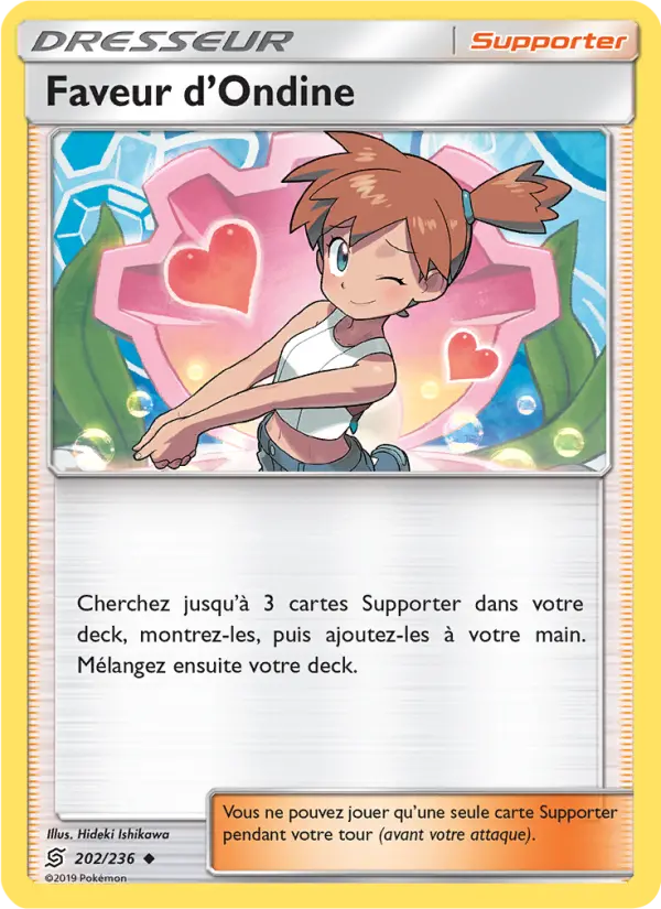 Carte Pokémon Faveur d’Ondine 202