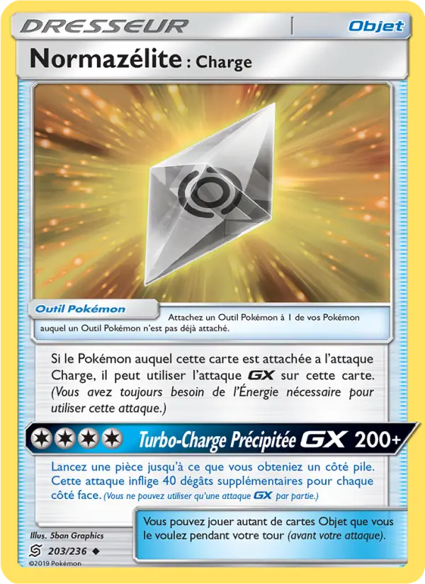 Carte Pokémon Normazélite : Charge 203