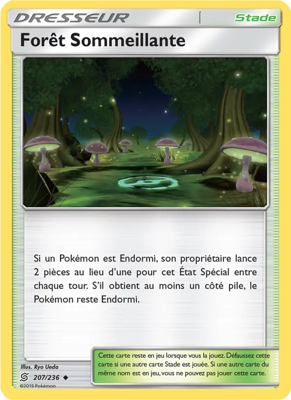 Carte Pokémon Forêt Sommeillante 207