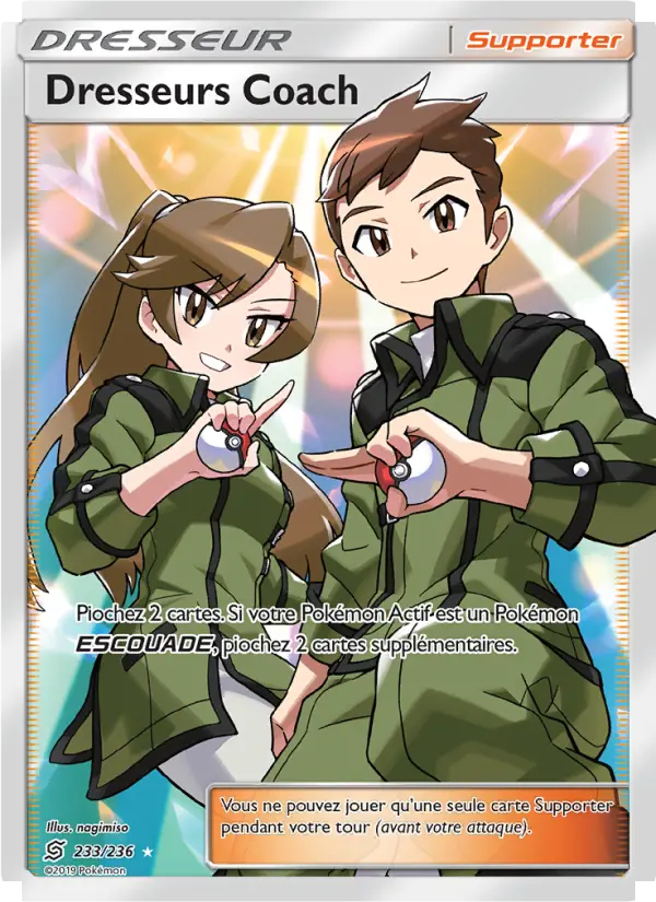Carte Pokémon Dresseurs Coach 233