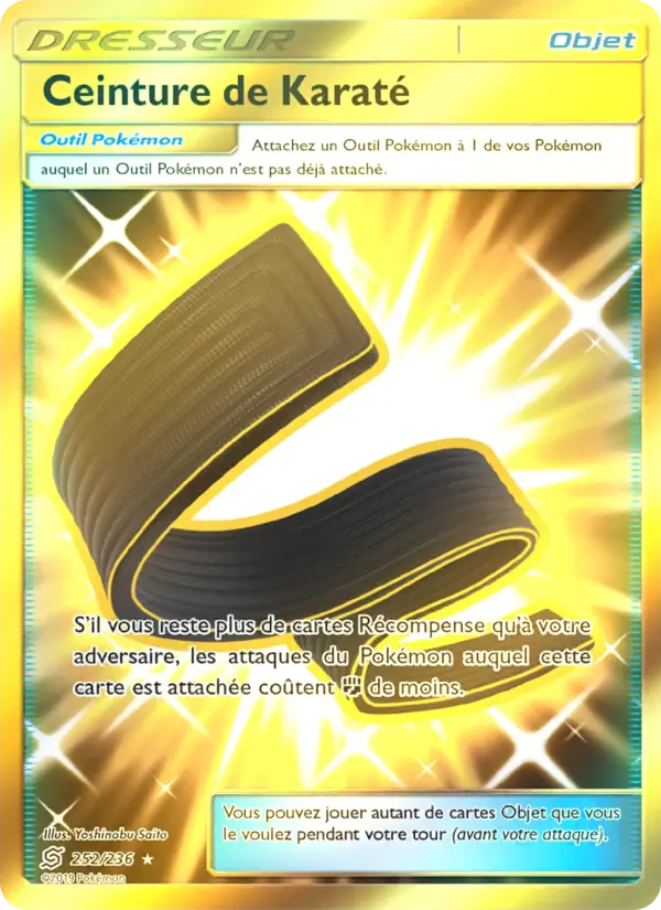 Carte Pokémon Ceinture de Karaté 252