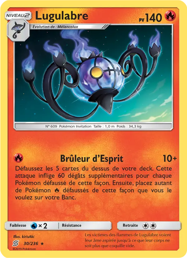Carte Pokémon Lugulabre 30