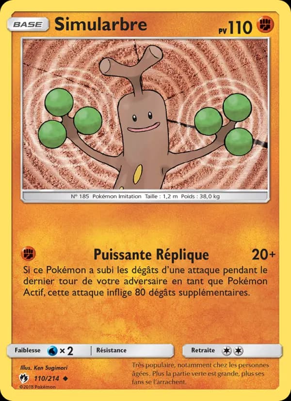 Carte Pokémon Simularbre 110