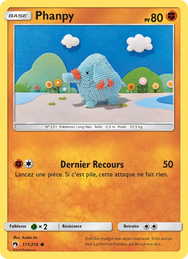 Carte Pokémon Phanpy 111