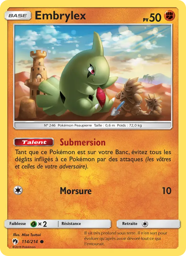 Carte Pokémon Embrylex 114