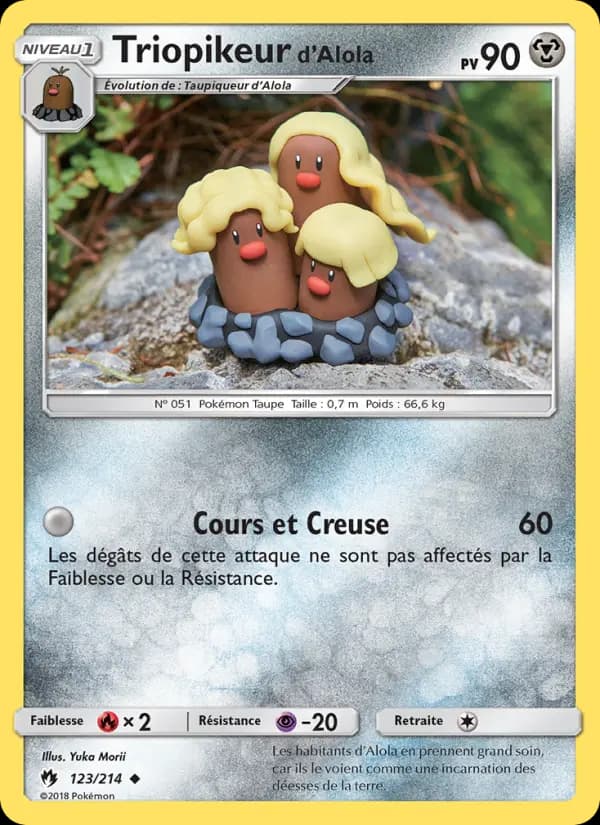 Carte Pokémon Triopikeur d’Alola 123