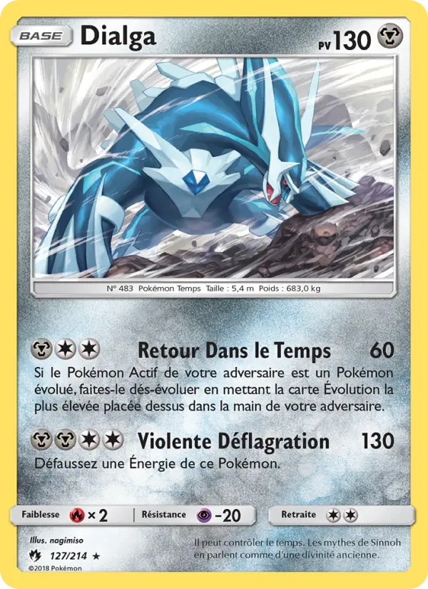 Carte Pokémon Dialga 127