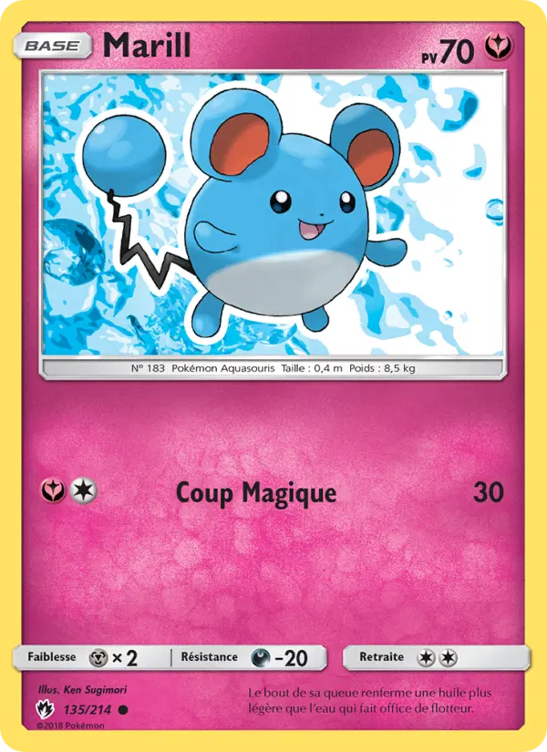 Carte Pokémon Marill 135
