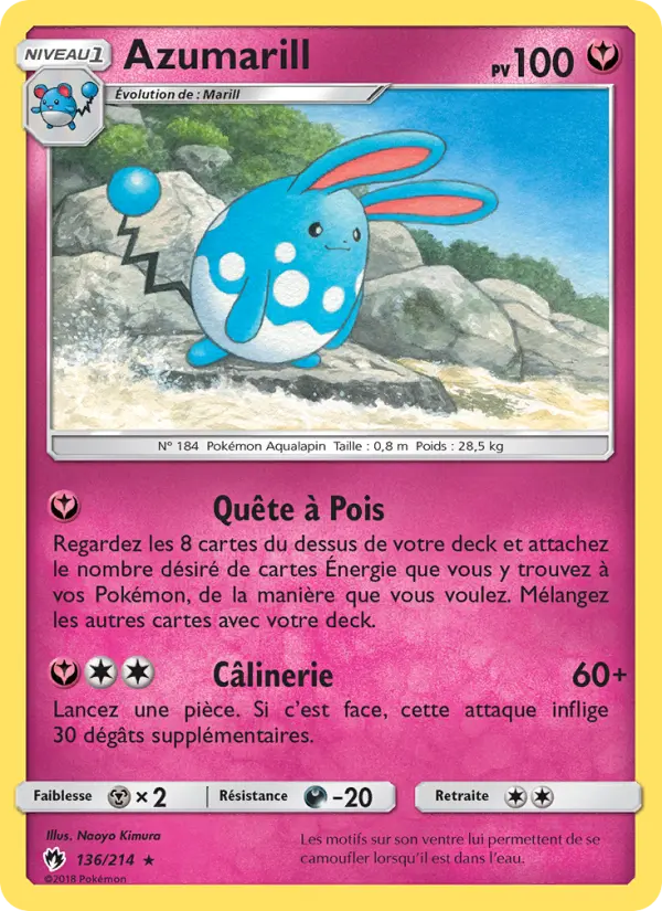 Carte Pokémon Azumarill 136