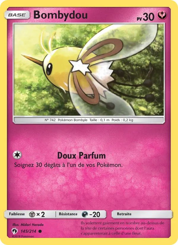 Carte Pokémon Bombydou 145