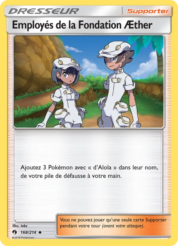 Carte Pokémon Employés de la Fondation Æther 168