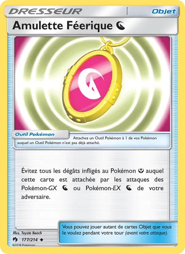 Carte Pokémon Amulette Féerique Dragon 177