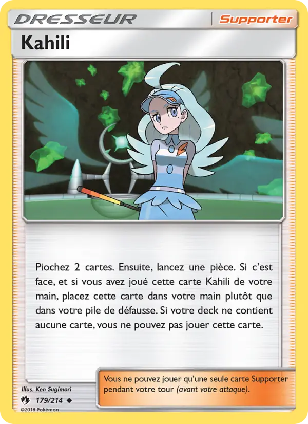 Carte Pokémon Kahili 179