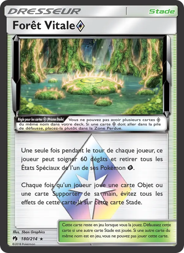 Carte Pokémon Forêt Vitale ◇ 180