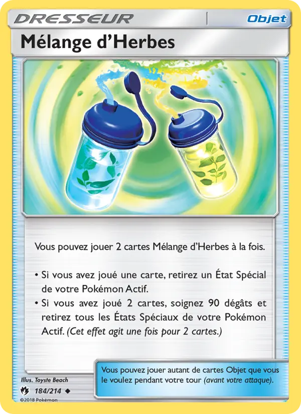 Carte Pokémon Mélange d’Herbes 184