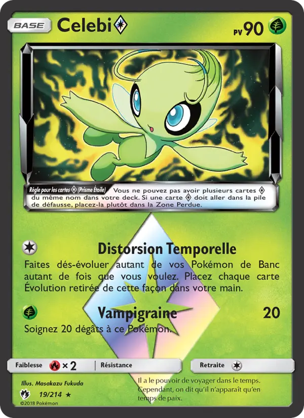 Carte Pokémon Celebi ◇ 19