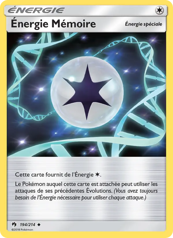 Carte Pokémon Énergie Mémoire 194