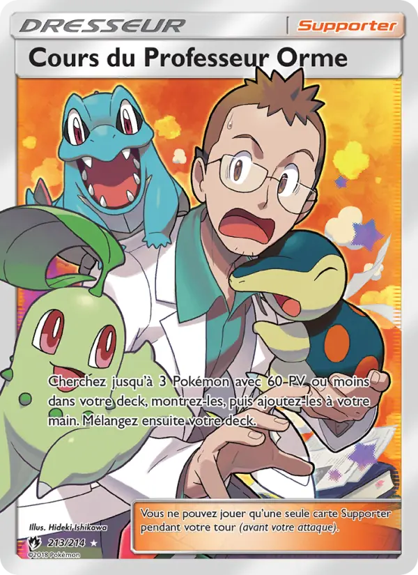 Carte Pokémon Cours du Professeur Orme 213