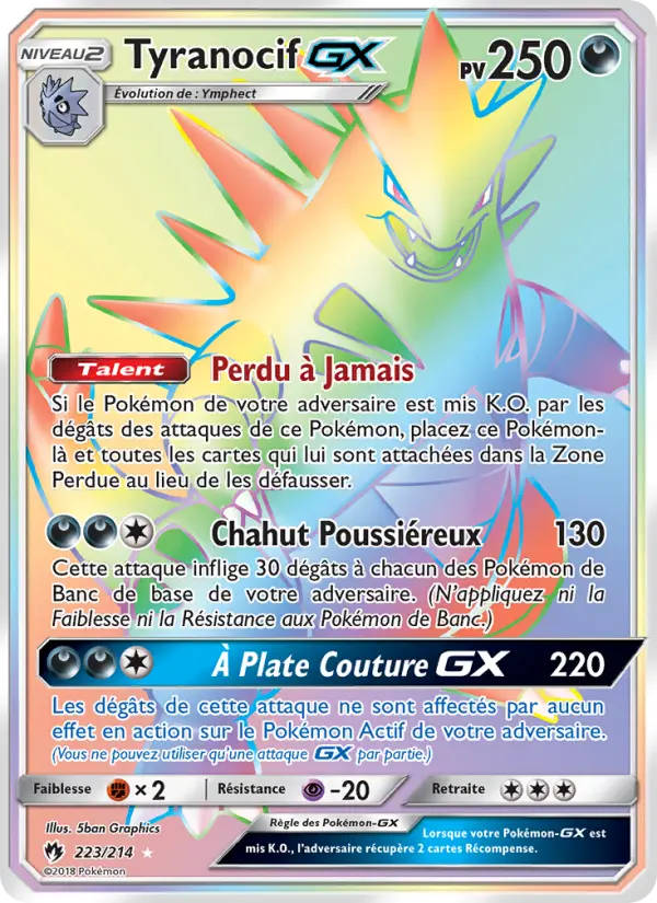 Carte Pokémon Tyranocif GX 223