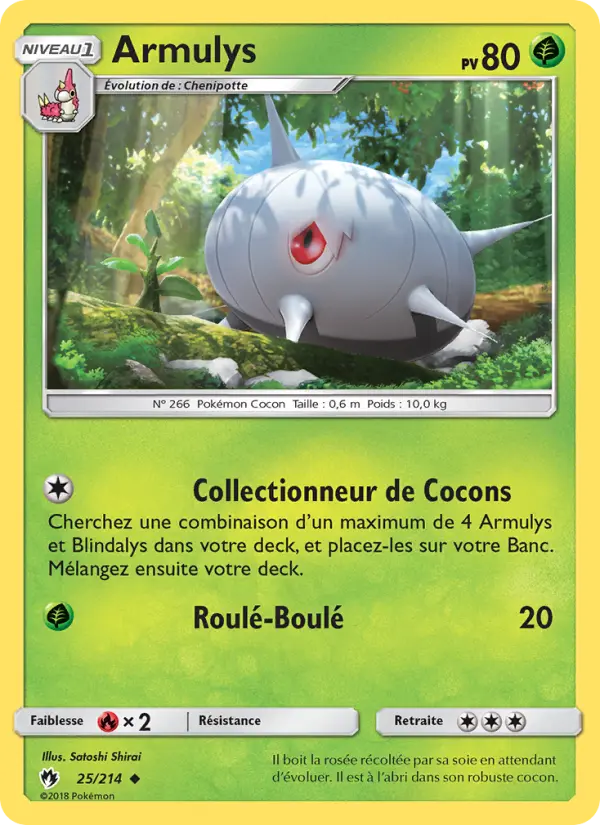 Carte Pokémon Armulys 25