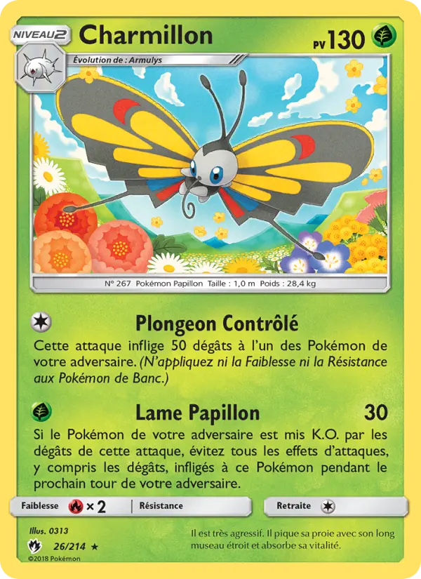 Carte Pokémon Charmillon 26