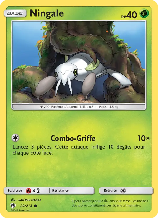 Carte Pokémon Ningale 29